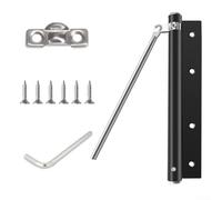 Cierrapuertas hidráulico ajustable para puertas de fuego y madera, soporta carga entre 30 y 50 kg, cuenta con estructura de rebote de resorte y función de cierre de gran angular