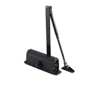 Cierrapuertas hidráulico con amortiguador de 25 kg a 80 kg, velocidad de cierre ajustable, herrajes suaves y silenciosos.(Positioning Black M)