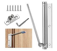 Cierrapuertas Muelle Puerta Cierra Puertas Automático Ajustable Acero Inoxidable Muelles para Puertas para Interior Exterior Instalar en las Puertas de Madera y Metal Máx de 80 kg