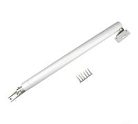 Cierrapuertas neumático hidráulico amortiguador silencioso cierre automático con velocidad ajustable para puertas interiores de madera de aluminio 15-30 kg plateado (estilo B)