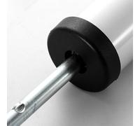 Cierrapuertas neumático para puertas cortafuegos, cierre de amortiguación ajustable de aleación de aluminio para puertas de 50-90 cm/30-80 kg, compatible con puertas cortafuegos residenciales y