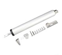 Cierrapuertas neumático silencioso, amortiguador hidráulico con control de velocidad ajustable, función abierta de retención de 90-110 grados para puertas de madera y aluminio de 15-30 kg, acabado