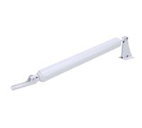 Cierrapuertas Neumático Tormenta 33cm con Velocidad Ajustable, Kit Soporte Arandela Retención Hardware Puerta Mosquitera Blanco