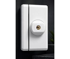 Cierre auxiliar para ventanas ABUS FTS96 con pomo giratorio, blanco