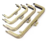 Cierre Bolso 10 asas de metal for bolso mano, 8,5 a 18, cm, for, accesorios, cierre beso, 4 colores para Bricolaje(Copper,8.5cm)