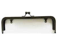 Cierre Bolso 10 asas de metal for bolso mano, accesorios for, cierre beso, 4 colores para Bricolaje(10PCS-18.5cm-black)