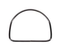 Cierre Bolso 2 piezas de metal con forma círculo grande for bolso mano, anilla hierro, accesorios repuesto for asas mujer para Bricolaje(Black)