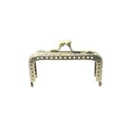 Cierre con broche tipo beso, Monedero de metal con marco de bronce antiguo, varios tamaños, marco cuadrado DIY, cierre de beso, monedero(8.5cm)