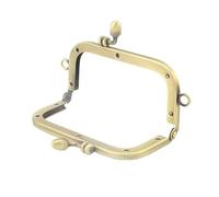 Cierre con broche tipo beso, Monedero de metal con marco de tornillo for bricolaje, bolsa con cierre de beso, latón antiguo, varios tamaños(18cm)