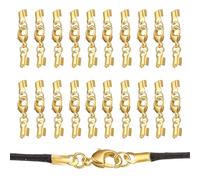 Cierre de Acero Inoxidable para Collares, 20 cierres de mosquetón de doble apertura, Cierres para Pulseras, para acortador de pulsera, para creación Pulseras Joyas Bricolaje Collar Colgante(3.2 cm)