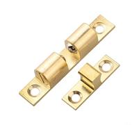 Cierre de bola doble ajustable de latón macizo para puertas de armarios y armarios, acabado plano refinado con resorte de tensión personalizable, mecanismo de cierre seguro para (60 mm)