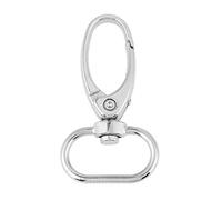 Cierre de bolsa de 20 piezas, cierres giratorios de aleación de Zinc, cierres de llaveros Clips de gatillo con anillo en D, ganchos de llavero aptos para correas de bolsa de joyería cuerda(20mm)