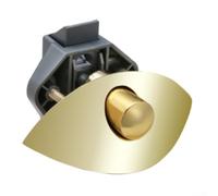Cierre de botón de bloqueo de armario RV para autocaravana, caravana, furgoneta, armario, puerta, seguridad, 14-16 mm, aleación de zinc, acabado dorado