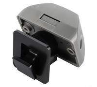 Cierre de botón resistente para puertas de armario de autocaravana, cierre de aleación de zinc con práctica función de mango (negro)