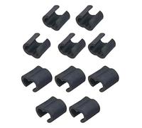 Cierre de cable de bicicleta, 10 clips de cambio de cable, material ABS, hebilla de gestión de carcasa resistente, ideal para ciclismo de carretera y montaña al aire libre, accesorios de mantenimiento