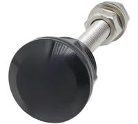 Cierre de capó de liberación rápida de 22 mm fabricado con aleación de aluminio y varilla de acero inoxidable para un bloqueo seguro del capó en vehículos compatibles (negro)