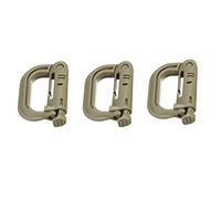 Cierre de Cinta exprés Hebilla Mosquetón for Campamento al Aire Libre Enlace conexión a presión Clip grillete Senderismo Escalada Mochila(Yellow)