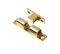 Cierre de doble rodillo con bola, Latón Doble Rodillo Pestillo Armario Puerta Cobre Plata 40-60mm 2 Piezas(Copper-(50mm),10PCS)