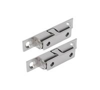 Cierre de doble rodillo con bola, Pestillo de puerta con doble rodillo Latón Dorado Plata 40-60 mm 1-5 piezas(Silver-40mm,5PCS)
