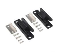 Cierre de entrada para cajón de remolque, 2 cierres de cajón de RV con tornillos, pestillo de retención de cajón para asegurar cajones en aplicaciones de RV y remolque (negro)