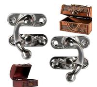 Cierre de gancho antiguo vintage para caja de herramientas, cerradura decorativa retro | Cierre de gatillo de metal, cierre de gatillo a presión izquierdo y derecho