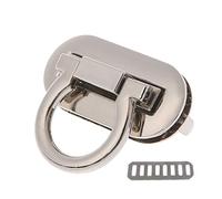 Cierre de metal con cierre giratorio para bolso de mano, manualidades, bolso de mano, 1