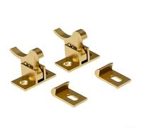 Cierre de pájaro de bronce antiguo Perno de seguridad de latón macizo para ventanas y puertas Diseño tradicional chino Pestillo deslizante Función de captura automática (amarillo)