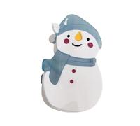 Cierre de pelo de muñeco de nieve blanco único con mango elástico para diferentes peinados