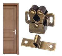 Cierre de puerta de armario, doble rodillo galvanizado de acero inoxidable, pestillo de resorte de metal con cerradura de puerta de muebles, seguridad de armario, uso doméstico, pestillo de armario