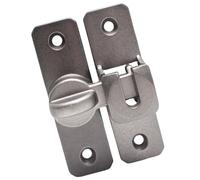 Cierre de puerta fácil de instalar, sin taladrar, se adapta a varios grosores para accesorios del hogar, pernos de cocina