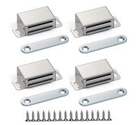 Cierre de Puerta Magnético,4 pcs Cierres Magnéticos Pestillo Magnético Imanes Puertas Armario Cierre Puerta Corredera Iman Adhesivo,para Muebles Cajones