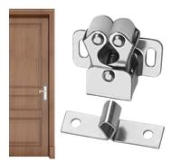 Cierre de puerta - Mecanismo de cierre de puerta de cajón de metal, hebilla de resorte con cuentas, sistema de rodillo de tensión de doble bola, accesorio de cierre deslizante para armario, armario