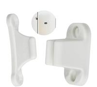 Cierre de Puerta para Caravana Blanca, 35 mm y 48 mm de espacio entre agujeros, Soporte de Puerta para la Solapa de Servicio y Puerta de Almacenamiento, Caravana Captura Puerta, Accesorios
