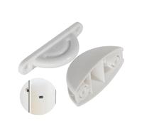 Cierre de Puerta para Caravana Blanca, 46 mm y 63 mm de espacio entre agujeros, Soporte de Puerta para la Solapa de Servicio y Puerta de Almacenamiento, Caravana Captura Puerta, Accesorios Caravana