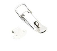 Cierre de resorte, Pestillos de palanca con resorte 4 piezas Cierre tensión acero inoxidable Plata 27x63 mm(Silver 2)
