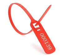 Cierre de seguridad numerado, Pull Tite Seals with Metal Insert Clip Lock, Security Shipping Seals, Length 400mm