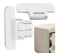 Cierre De Seguridad para Congelador,Seguridad Infantil para Puertas De Cocina - De Cierre Autoadhesivo Fijo para Neveras - Protección En Metal Y, Uso Diario En Cocinas Y Hogar, Seguridad