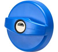 Cierre de tapa de depósito sts para agua dulce, con ventilación, cilindro sts/zadi, 1 cilindro/2 puertos, azul