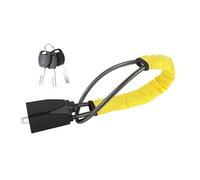 Cierre del cinturón de Seguridad del Volante con, Cerradura Universal Multicolor for Volante con 3 Llaves for camión SUV Van RV(Yellow)