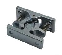 Cierre fácil de bloqueo para puerta con abrazadera de rodillo doble con resorte para una sujeción segura en armarios, cajones, puertas, aleación de zinc