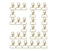 Cierre Giratorio De - 50 Piezas de Anillos de Clip | Ganchos De Disparador Giratorio | para Suministros de Arte y Manualidades, Correa, Cordón, Bolso de Cuero, Charm