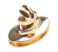 Cierre giratorio de metal con forma ovalada para bolso, bolso de hombro, monedero, accesorios de repuesto, 1