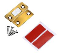 Cierre magnético para puerta de armario con fuerte fuerza, cierre invisible para armario y cajón, acero laminado en frío, impermeable, antioxidante, adhesivo y opciones de montaje de tornillo, bronce