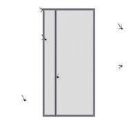 Cierre Magnético Para Puerta - Red Transpirable, Cubierta Corredera Para Patio | Escudo De Entrada De Malla Para Apertura Lateral, Puerta De Balcón, Exterior, Apartamento, Porche, Jardín, Sello De Pro