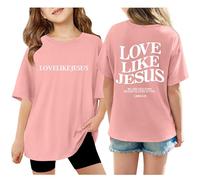 Cierre Para Cardigan Manga Corta Verano Tops de Gran Tamaño Casual Cuello Redondo Camisetas Básicas Voy 2 Años Manga Larga, Rosa., 7-8 años