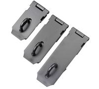 Cierre para Puerta Negro de Seguridad de Acero Inoxidable Packlock | Protección Antirrobo, Uso en Madera y Contenedor, Superficie Lisa, Instalación Sencilla, Cierre Robusto