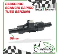 Cierre Rápido Tubo Gasolina Injerto De 6MM Enlace Depósito Moto Scooter