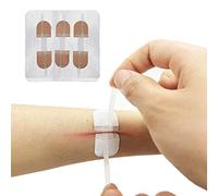 Cierres de emergencia para heridas Vendajes adhesivos con tiritas,3 piezas (45 * 10 mm, piel)