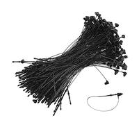 Cierres de etiquetado,etiquetado de prendas de ves Snap Lock Pins Loop Price Tag Fastener Plastic Tags Ties Black 3 Inch/85mm Pack of 2000(125mm)