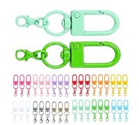 Cierres de garra de | 36 piezas de metal ligero de colores | Juego de llaveros de con cierre de gancho | para hacer joyas DIY proyectos accesorios de bolsillo niños